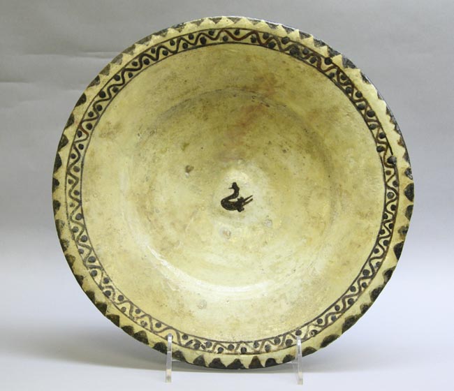 Nishapur Slip Painted Pottery Plate