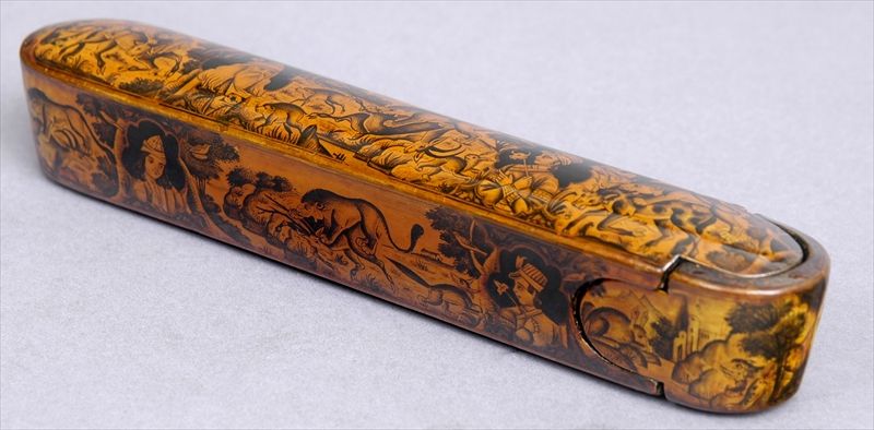 A Persian Lacquer Pen Box